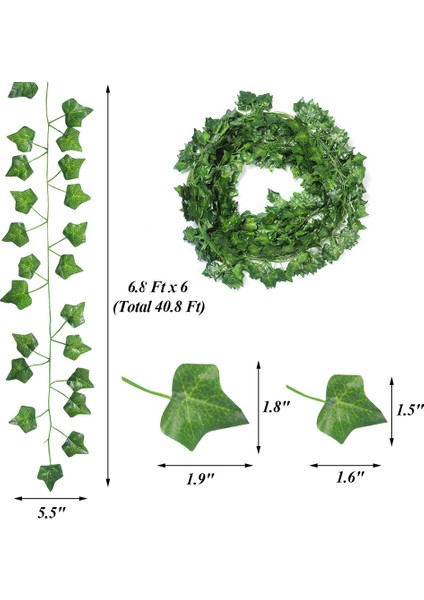 Yapay Sarmaşık - 6 Tel Yapay Sarmaşık, Sarmaşık Süslemeleri, Bitkiler, Asma, Asma Dekorasyonu (Yurt Dışından) modelleri