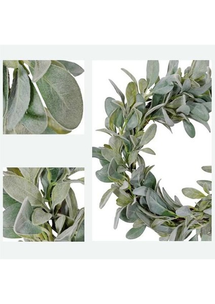 Adet Bahar Kuşlu Kuzu Kulağı Çelengi, Yıl Boyu Her Gün Kullanılabilen Yeşillik Çelengi, Asma Tabanı ve Yeşil Yapraklar (Yurt Dışından) indirimleri