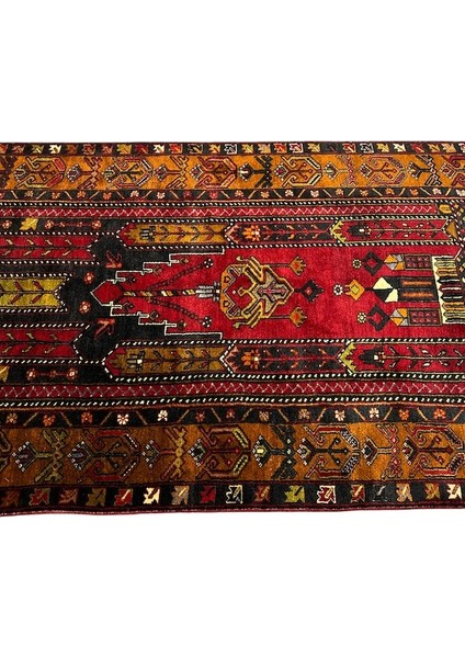 El Dokuma Yahyalı Halısı Büyük Seccade Namazlık 123X265 Kök Boya fiyatları