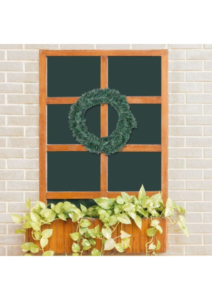 Adet Yeşil Yapay Çam Ön Kapı Pencere Şömine Noel Dekorasyonu Için (Yurt Dışından)
