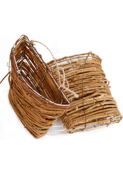 Pastoral Rattan Duvara Monte Çiçek Sepeti Avlu Yeşil Bitki Çiçek Askılı Sepet Tatil Dekorasyonu (Yurt Dışından) modelleri