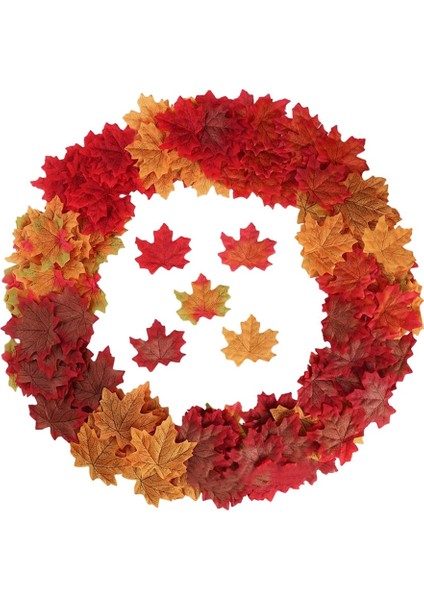 Yapay Akçaağaç Yaprağı Simülasyon Dekorasyon Ipek Akçaağaç Yaprağı Sonbahar Yaprağı Aile Düğün Parti Dekorasyon (Yurt Dışından)