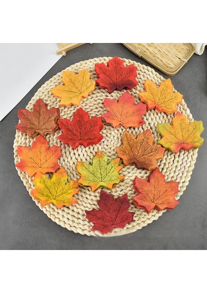 Yapay Akçaağaç Yaprağı Simülasyon Dekorasyon Ipek Akçaağaç Yaprağı Sonbahar Yaprağı Aile Düğün Parti Dekorasyon (Yurt Dışından) modelleri