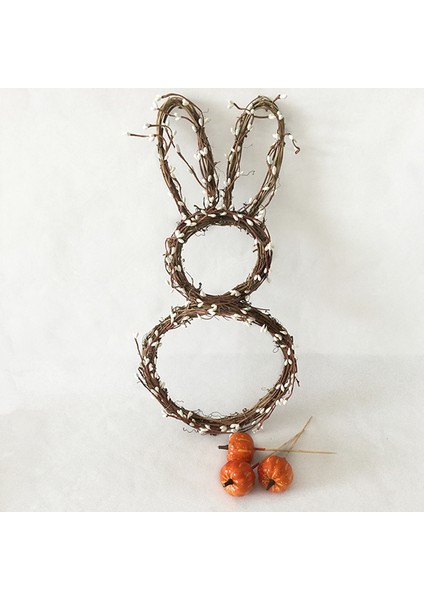 El Yapımı Rattan Tavşan Kolye Noel Paskalya Kapı Askısı Tatil Ev Dekorasyonları-A (Yurt Dışından) modelleri