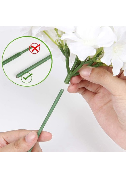 Beyaz Ortanca Ipek Çiçek Başları 20'li Paket Düğün Için Saplı Yapay Ortanca Çiçekleri (Yurt Dışından) indirimleri