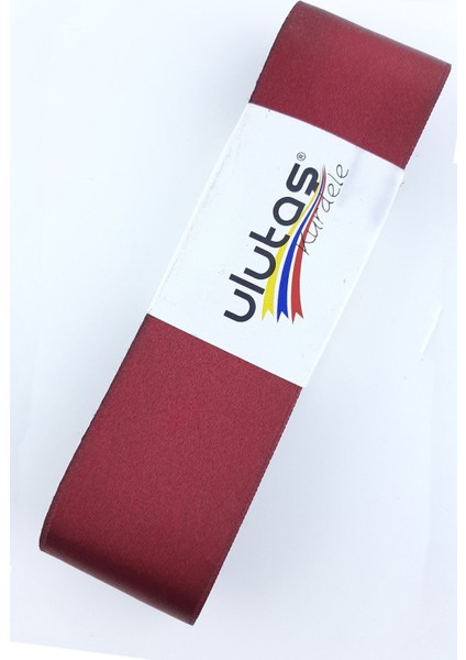 Bordo Saten Kurdele 4 cm 10 mt