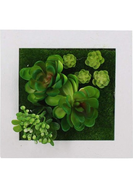 Simülasyon Bitki Fotoğraf Çerçevesi Plastik Yapay Çiçek Açık Bahçe Balkon Sundurma Için Çerçeve Duvar Dekoru ile (B2) (Yurt Dışından)