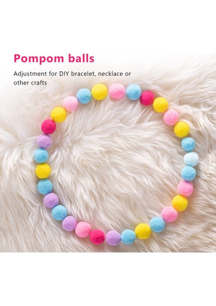 80 Adet Yuvarlak Çok Renkli Ponpon Topları. (Yurt Dışından) fiyatları