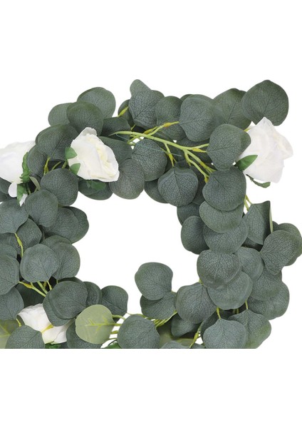 3 Adet 6.5 Ayak Yapay Okaliptüs Çelengi Çiçekli, Ipek Okaliptüs Yeşillik Yaprak Asılı Asma Düğün Dekoru Için (Yurt Dışından) indirimleri