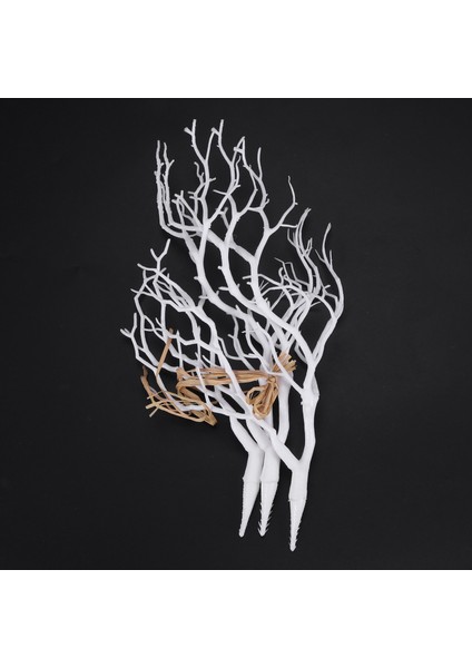 3 x Yapay Beyaz Kuru Bitki Ağaç Dalı Düğün Dekoru (Yurt Dışından) modelleri