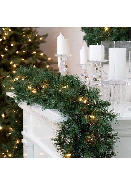 9 Feet Garland Noel Süslemeleri Ön Kapı Için Meyveler ve Çam Kozalakları ile Yapay Yeşil + Kırmızı (Yurt Dışından) fiyatları