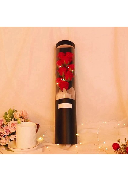 Sevgililer Günü Çiçek Yapay Çiçek Hediye Kız Sevgililer Günü Cam Kubbeli LED Çiçek Işık Pembe (Yurt Dışından) fiyatları