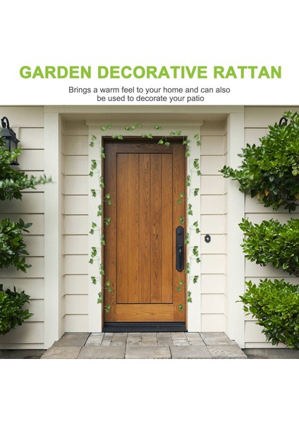 12 Paket Yapay Sarmaşık Yaprağı Bitki Asma Asılı Begonvil Ev Bahçe Ofis Duvar Dekorasyonu Yeşil (Yurt Dışından) fiyatları