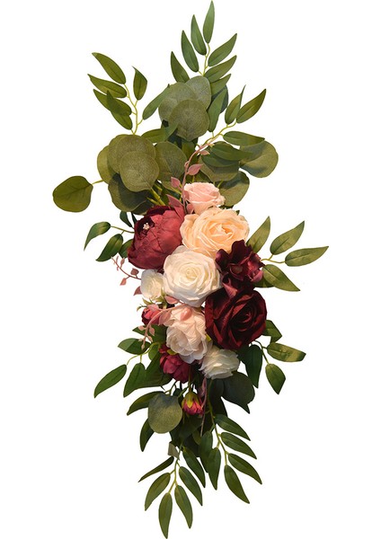 2 Adet Yapay Çiçek Gül Şakayık Hoş Geldiniz Düğün Konuğu Dekorasyonu Düğün Kemeri Düğün Arka Plan Duvar Dekorasyonu (Yurt Dışından) modelleri