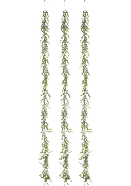 3 Paket Yapay , Yapay Sarmaşıklar Okaliptüs Yeşillik Düğün Zemin Kemer Duvar Dekoru, 6 Feet (Yurt Dışından)