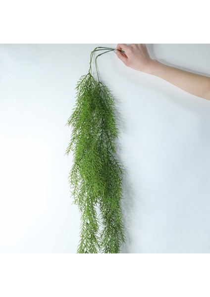 2 Adet 105 cm Simülasyon Yapraklar Hisset Çam Iğneleri Duvar Asılı Rattan Simülasyon Çiçek Mini Manzara Iç Mekan Bitki Duvar (Yurt Dışından)