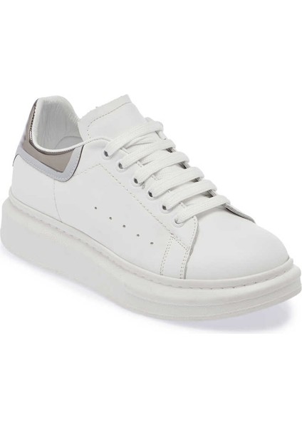 Siyah Deri Kadın Sneaker - K24I1AY67484-O6H Siyah
