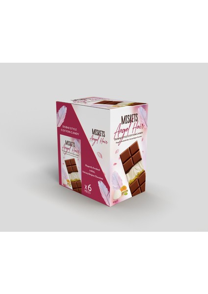 Dubai Çikolatası Angel Hair A. Fıstıklı Pişmaniye Dolgulu Beyaz Tablet Çikolata 90 gr fiyatları
