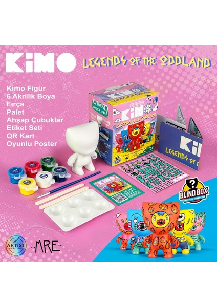 Legends Of The Oddland Figür Tasarım seti (Çiz-Boya-Yapıştır)