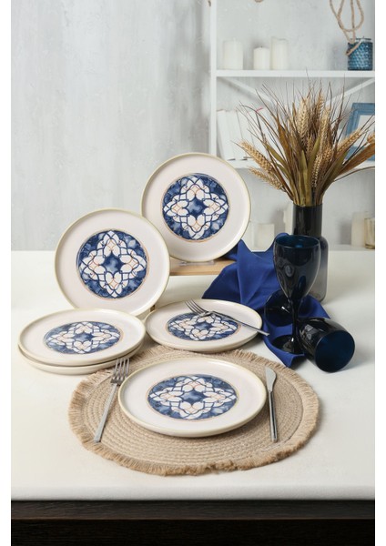 Wave Flow Nordic Pasta Tabağı 22 cm 6 Adet 22748