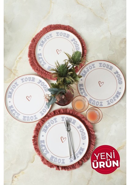 Enjoy Your Food Nordic Servis Tabağı 28 cm 4 Adet 22973