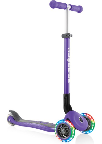 Primo Katlanabilir Işıklı 3 Tekerlekli Scooter - Mor