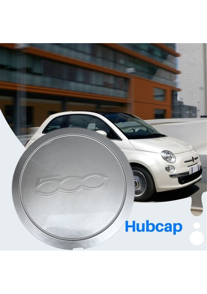 Fiat 500 Tekerlek Merkezi Göbek Kapakları Için 4 Adet 133MM Göbek Kapağı 68078419AC 68078421AC Toz Kapağı (Yurt Dışından)