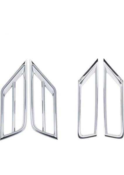 Araba Ön Tampon Izgarası Sis Aydınlatma Koruması Trim Sis Lambası Krom Styling Dekorasyon Volkswagen Vw Tiguan 2017 2018 2019 (Yurt Dışından)