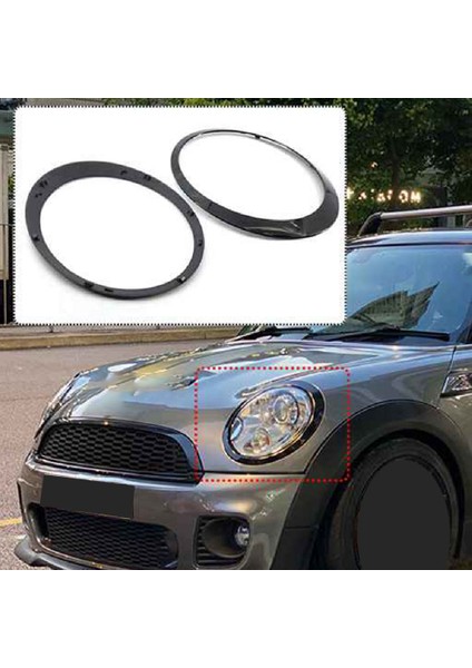Araba Sol Far Çerçevesi Far Trim Halkası Mını Cooper S R56 R57 R55 Clubman 2007-2015 51137149905 (Yurt Dışından)