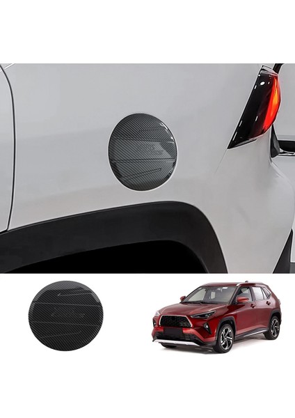 Toyota Yarıs Çapraz 2023 Güneydoğu Asya Versiyonu Araba Yakıt Dolum Kapı Gaz Deposu Kapağı Ayar Kapağı Aksesuarları Karbon Fiber (Yurt Dışından)