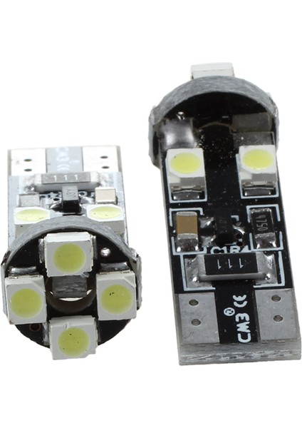 2 x T10 W5W Canbus Hatasız 8 Smd LED Beyaz Kamalı Ampuller 12V (Yurt Dışından)