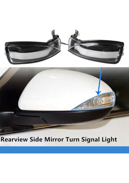 Araba LED Dinamik Yan Ayna Dönüş Sinyali Gösterge Lambası Mazda 3 Bl 2008-2014 Için Mazda 6 Gh 2007-2015 Şeffaf (Yurt Dışından)