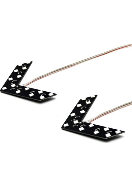 2 Adet 14 Smd Araba LED Dikiz Aynası Göstergesi Dönüş Sinyal Işığı Dikiz Aynası Lambası Araba Aksesuarları, Kırmızı Işık (Yurt Dışından)