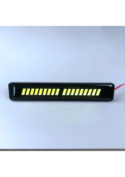 12V 36 LED Aydınlatmalı Izgara Işaret Lambası Araba Kamyonet Ön Yüz Dekorasyonu Gündüz Işığı Dış Atmosfer Sarı 2 Adet (Yurt Dışından)