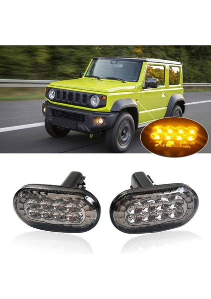 Amber LED Yan Sinyal Işıkları Suzuki Jimny Için JB74 JB64 2018- Dönüş Sinyali Gösterge Işığının Değiştirilmesi, Füme (Yurt Dışından)