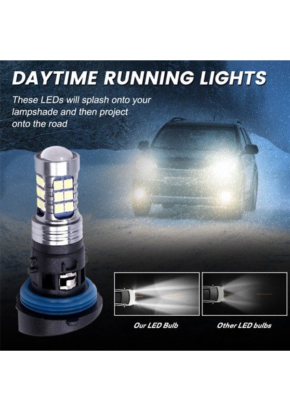 Araba Yüksek Parlaklık Beyaz Işık LED Gündüz Farı PH24W Peugeot 3008 2011 Citroen C5 2010-2012 Için Uygun (Yurt Dışından) indirimleri