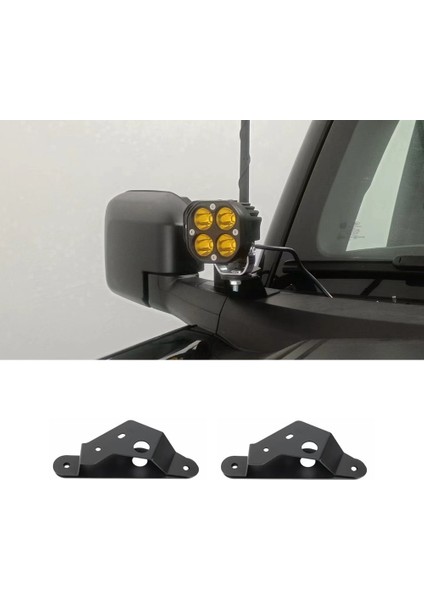 Çift Lamba Yan Sütun Montaj Braketleri Çalışma Işığı Montaj Tutucu Desteği Ford Bronco 2021 2022 2023 Aksesuarları (Yurt Dışından) fiyatları