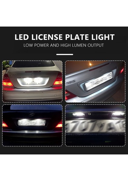 Benz Mercedes W203 5d W211 R171 W219 Için LED Plaka Işık Lambası Hata Ücretsiz (Yurt Dışından) indirimleri