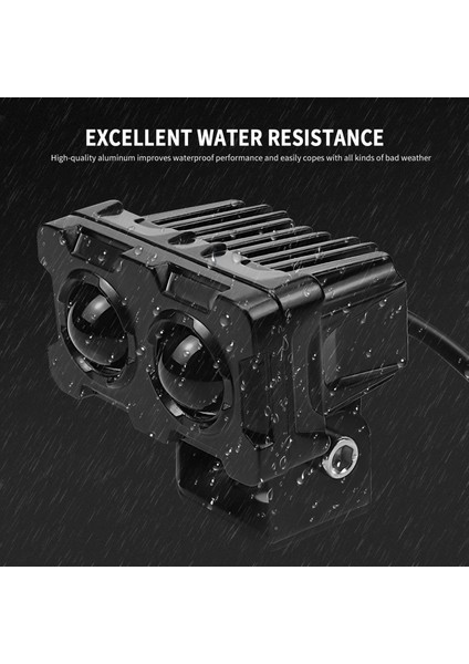 1 Adet Motosiklet LED Far Işığı Spot Işıkları Yarışçı Işığı Yardımcı Spot Lambası Off-Road Motosikletler, Atv, Suv Için (Yurt Dışından) fiyatları