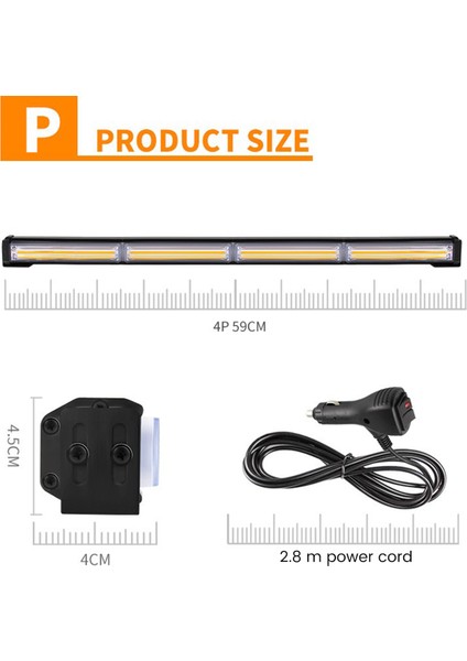 Araba Yanıp Sönen Işıklar LED Uyarı Işıkları Flaşör Işıkları Tepe Işıkları Araba Işıkları, Beyaz Işık (Yurt Dışından) indirimleri
