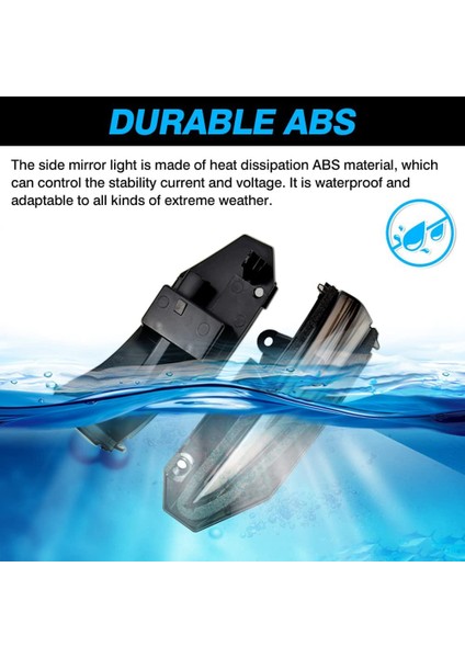 LED Yan Ayna Dikiz Işıkları Dinamik Sıralı Dönüş Sinyal Işıkları Toyota Rav4 4runner Highlander Için, Füme 2 Adet (Yurt Dışından) modelleri