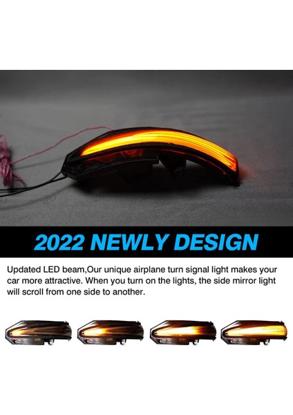 LED Yan Ayna Dikiz Işıkları Dinamik Sıralı Dönüş Sinyal Işıkları Toyota Rav4 4runner Highlander Için, Füme 2 Adet (Yurt Dışından) indirimleri