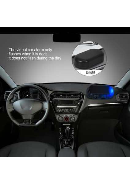 Araba Güneş Enerjisi Simüle Kukla Alarm Uyarı Anti-Hırsızlık LED Yanıp Sönen Güvenlik Işığı Sahte Lamba Mavi (Yurt Dışından) fiyatları