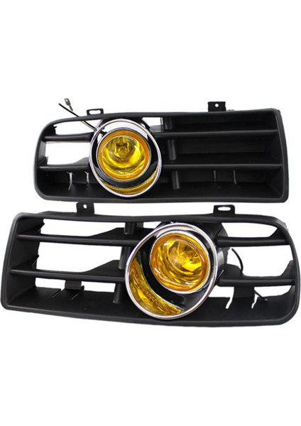 1 Çift Ön Tampon Izgarası Sis Farları Izgarası LED Lamba Tel Kiti ile Sarı Volkswagen Golf Mk4 1998-2004 (Yurt Dışından) fiyatları