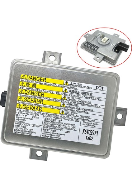 Xenon Hıd Farlar Ateşleyici Inverter Kontrol Balast Ateşleyici X6T02981 X6T02971 W3T11371 W3T10471 Acura Mazda Için (Yurt Dışından)