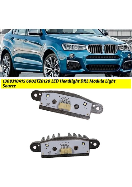 2 Adet 1308310415 Araba LED Far Drl Modülü Işık Kaynağı Bmw X3 X4 F25 F26 F45 Angel Eye Kontrol Modülü 6002TZ0120 (Yurt Dışından)