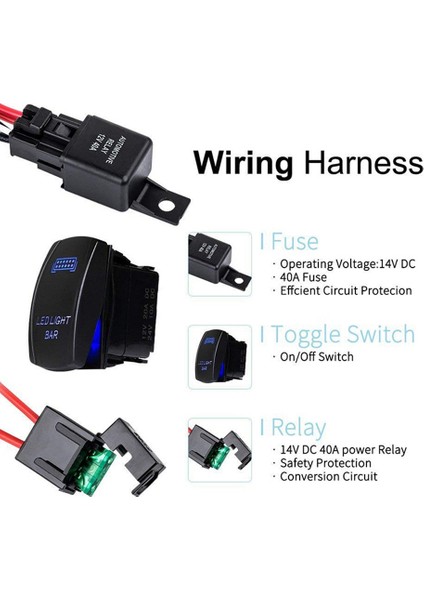 LED Işık Çubuğu Salıncak Açma/kapama Anahtarı Röle Kablolama Takımı 12V 40A Jeep Rv Tekne Römorku Için Röle (Yurt Dışından) indirimleri