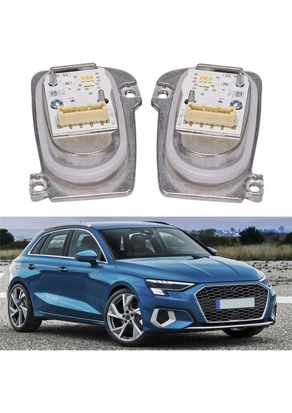 Gündüz Farları LED Drl Modülü Xenon Far 8V0998473A 8V0998474A Audi A3 S3 Rs3 Için Yepyeni (Yurt Dışından)