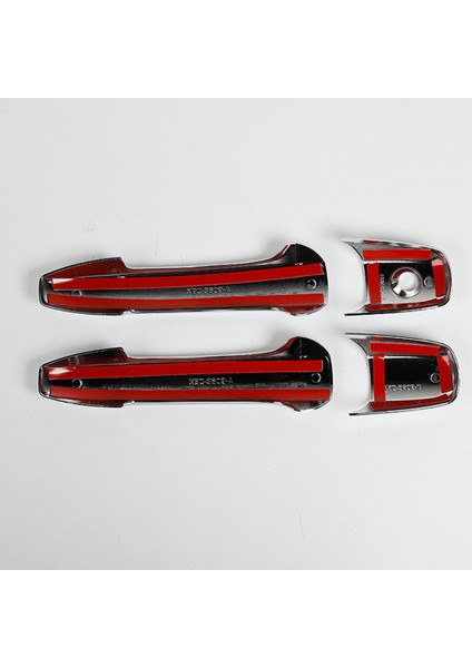 Yan Kapı Kolu Kapak Trim Dekor Çerçeve Kitleri Ford Mustang 2004-2014 Aksesuarları Için Abs (Gümüş) (Yurt Dışından) fırsatları