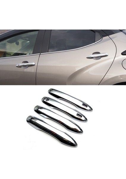 Mazda 2 2023 Için Abs Krom Kapı Kulp Kılıfı Trim Dekoratör Etiket Dış Aksesuarlar (Yurt Dışından)